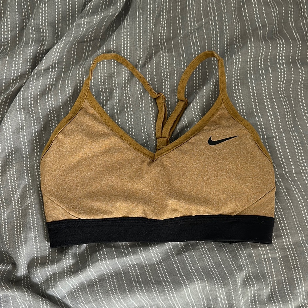 Tan Nike sports bra size XS